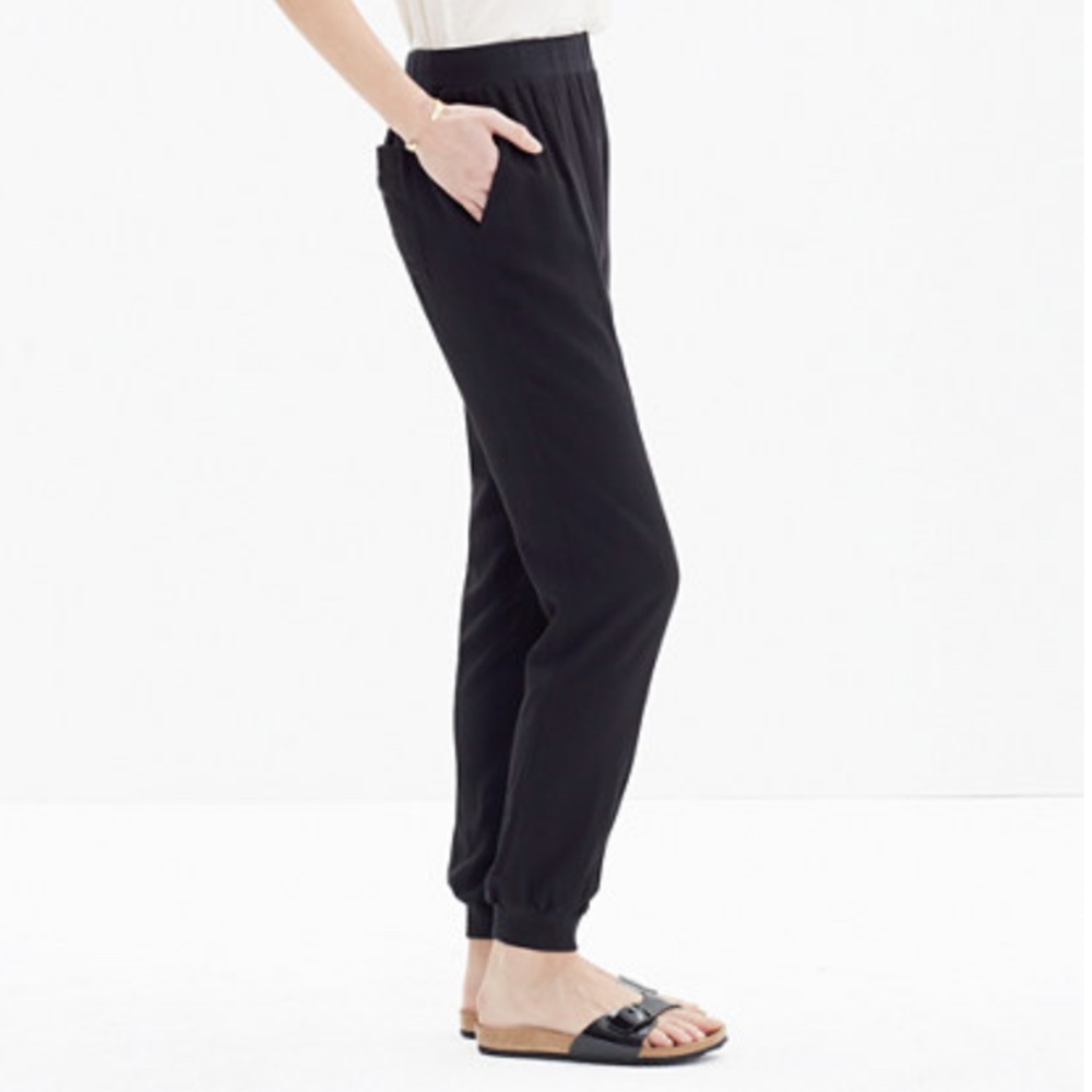 | madewell | Pull-On Track Pants Black